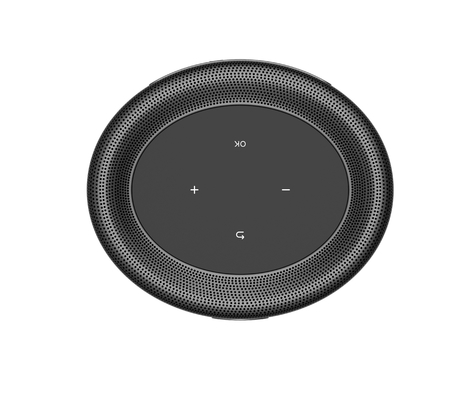 Proiettore portatile astuto indigeno metallico 4k con il nero della spina di USB